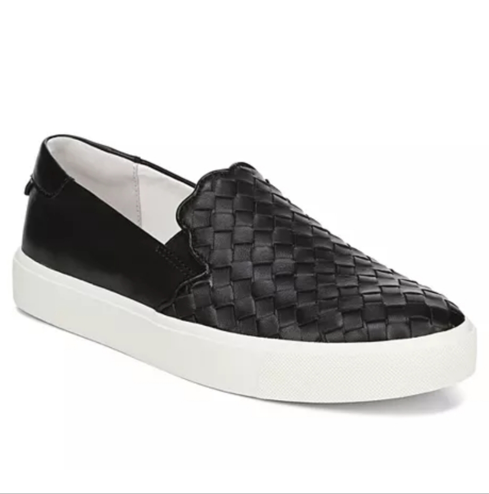 Sam EdelmanWomen's Eda Woven Leather Slip-On Sneakers Size 12
